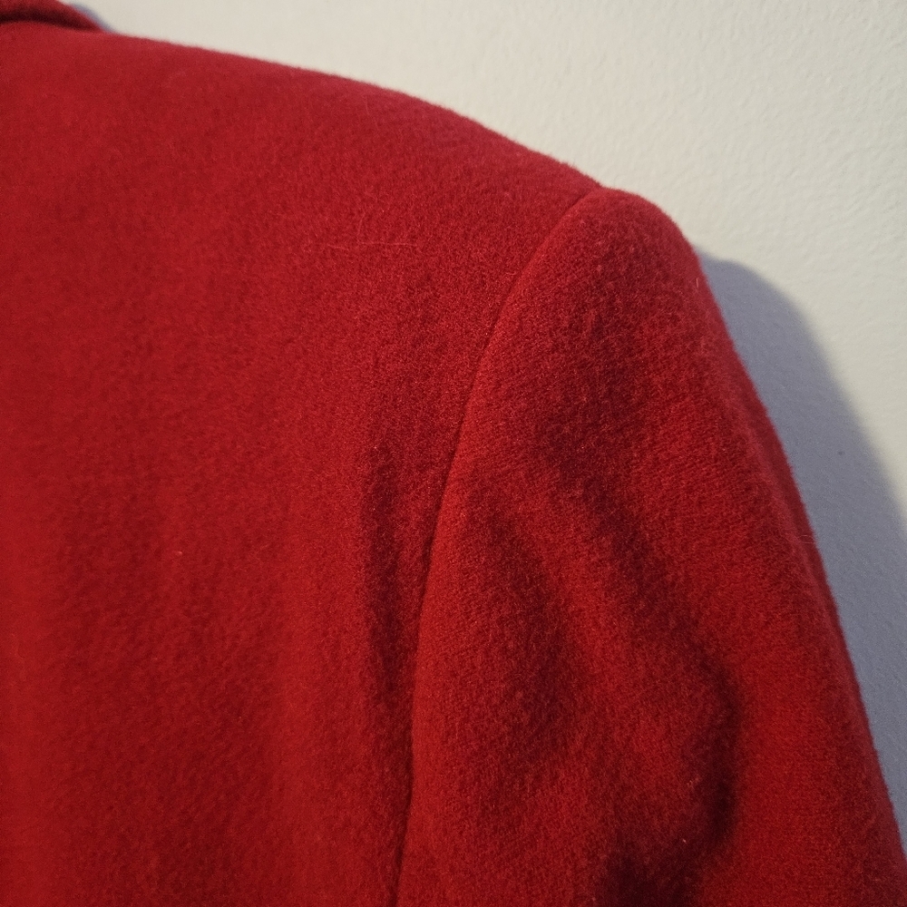 Vintage Wool & Cashmere Red Blazer By Mister Leonard - Picture 9 of 9